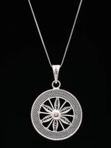 Chakra Filigree Tarakasi Sterling Silver Pendant