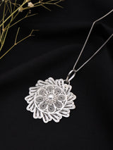 Superfine Floral Tarakasi Filigree Sterling Silver Pendant