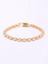 Faceted Ethiopian Opal Sterling Silver Tennis Bracelet