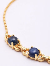Sapphire Sterling Silver Adjustable Bracelet