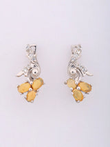 Faceted Ethiopian Opal Sterling Silver Stud Earrings