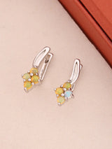 Ethiopian Opal Sterling Silver Stud Earrings