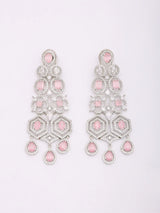 Teardrop Crystal Bridal Necklace Set with Maang Tikka