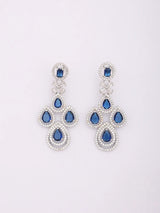 Zircon and Crystal Stone Necklace Set with Maang Tikka
