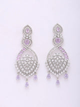 Teardrop Crystal Zirconia Statement Dangle Earrings