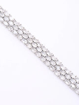 Oval Cut American Diamond Tennis Bracelet