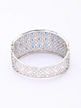 Polychrome American Diamond Stone Studded Cuff Bracelet