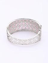 Polychrome American Diamond Stone Studded Cuff Bracelet