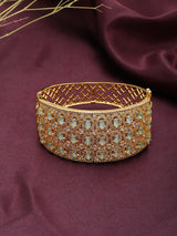 Polychrome American Diamond Stone Studded Cuff Bracelet