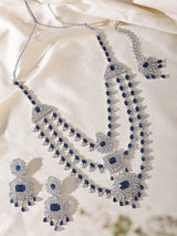 Multi-Strand Brass Necklace Set with Maang Tikka