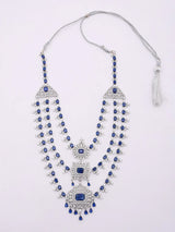 Multi-Strand Brass Necklace Set with Maang Tikka
