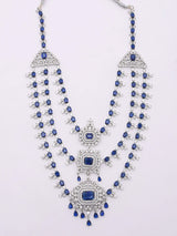 Multi-Strand Brass Necklace Set with Maang Tikka