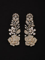 Floral American Diamond and Pearl Multi Strand Necklace Set