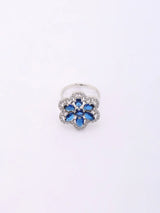 Pear Cut American Diamond Stone Studded Brass Ring