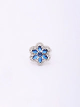 Pear Cut American Diamond Stone Studded Brass Ring