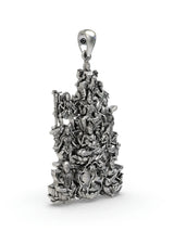 Dashamahavidya Devi Sterling Silver Pendant