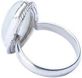 Rainbow Moonstone Sterling Silver Ring