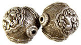 Handcarved Buddhist Jataka Animal Sterling Silver Beads