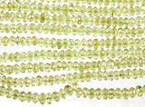 Peridot Israel Cut Rondelle Beaded Necklace