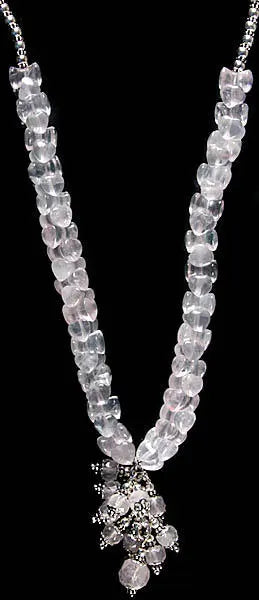 Rose Quartz Sterling Silver Necklace