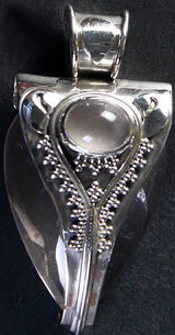 Rose Quartz Sterling Silver Pendant