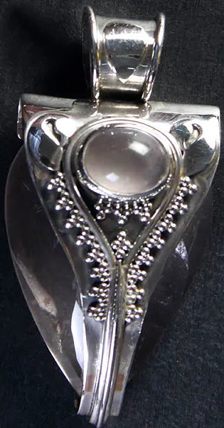 Rose Quartz Sterling Silver Pendant