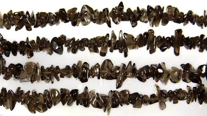Smoky Quartz Chip Semi-Precious Gemstone Beads