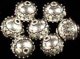 Sterling Silver Circular Bead Necklace (Price Per Piece)