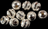 Frosted Sterling Silver Ball Necklace Piece