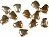 Sterling Silver Nugget Necklace in Hammered Organic Form
