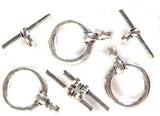 Sterling Silver Toggle Lock Necklace Clasp Connector