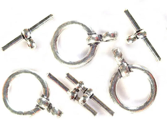 Sterling Silver Toggle Lock Necklace Clasp Connector