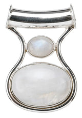 Rainbow Moonstone Sterling Silver Pendant