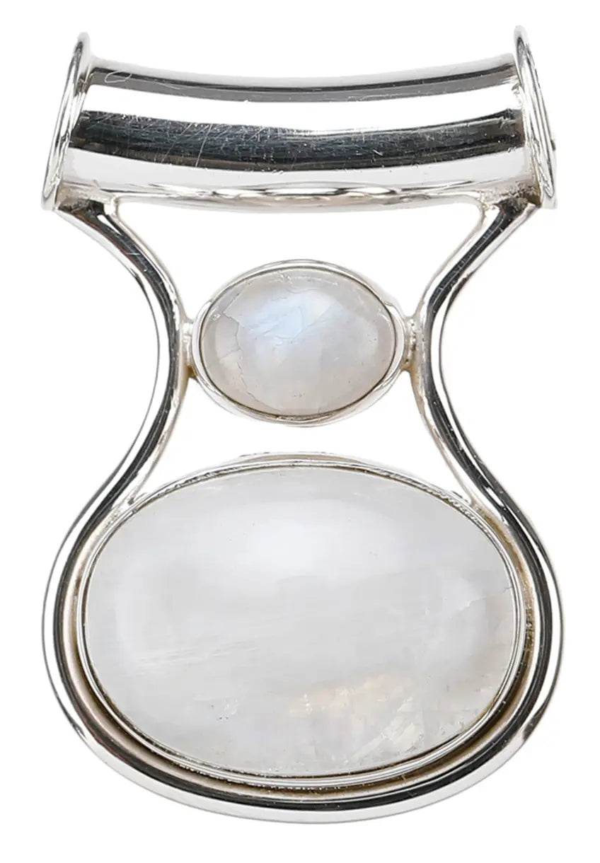 Rainbow Moonstone Sterling Silver Pendant