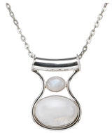 Rainbow Moonstone Sterling Silver Pendant